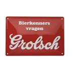 Grolsch Wandbord Bierkenners, Nieuw