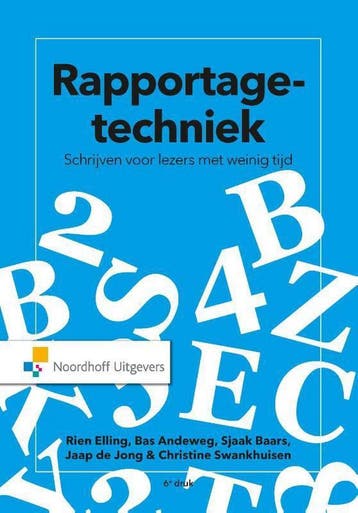 Rapportagetechniek, 9789001881788, Boeken, Verzenden, Zo goed als nieuw, HBO
