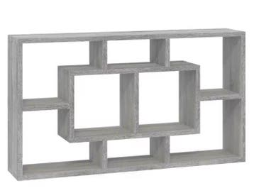 Wandkast met 8 Vakken – Zwevende Plank Sonoma Grijs Modern, Verzenden, Nieuw
