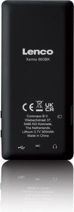 MP3 Speler met Bluetooth - Inc. 8GB SD - Zwart - Lenco - XEM, Verzenden, Zo goed als nieuw