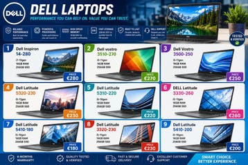 DELL latitude and vostro series 5310.5320,5410, Computers en Software, Windows Laptops, Gebruikt, Qwerty, SSD, Onbekend