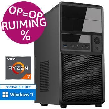 Ryzen 7 aanbieding - 32GB - 960GB SSD - WiFi - Desktop PC, Nieuw