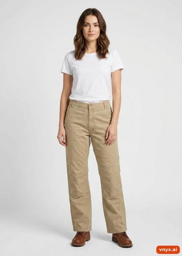 Vintage Chinos Heren maat WW42 / L29 Beige Vintage, Kleding | Heren, Ophalen of Verzenden, Nieuw