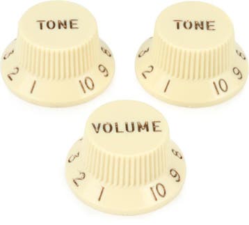 Fender Stratocaster knoppen Linkshandig Aged White, Verzenden, Nieuw