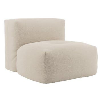 Soft Sofa Indoor Seat - Teddy Beige, Verzenden, Nieuw, Beige, Zitzak