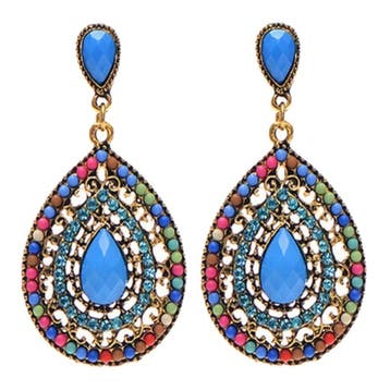 Fako Bijoux - Oorbellen - Bohemian - Druppel - Multicolour, Verzenden, Nieuw