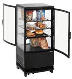 Bartscher Mini-koelvitrine | 4 Niveaus | 75L | Led | 425x425, Ophalen of Verzenden, Nieuw