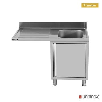Unninox RVS Spoeltafel | Vaatwasser ruimte Links  | Achter R, Ophalen of Verzenden, Nieuw in verpakking