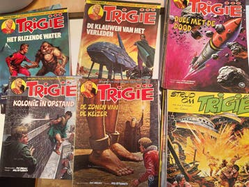 Trigië strips - Opkomst en ondergang Keizerrijk | Nostalgie, Complete serie of reeks, Verzenden, Gelezen