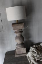 Baluster lampvoet Old brown 56 cm, Ophalen of Verzenden, Nieuw