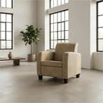 Set van 2 Leren fauteuils Joy - Kenia Taupe (taupe/bruin) -, Huis en Inrichting, Fauteuils, Nieuw, Ophalen of Verzenden, 50 tot 75 cm