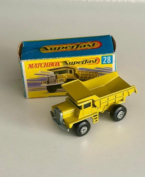 Matchbox 1:64 - Modelauto - Matchbox Superfast No.28 Dump, Hobby en Vrije tijd, Modelauto's | 1:5 tot 1:12