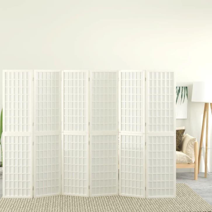 vidaXL Kamerscherm inklapbaar 6 panelen Japanse stijl, Huis en Inrichting, Woonaccessoires | Kamerschermen, Nieuw, Verzenden