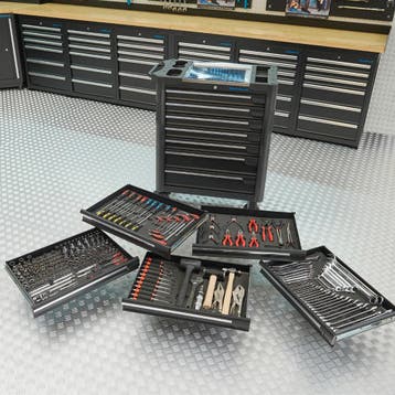 Datona Gereedschapswagen L + Mach V - Datona - Zwart, Ophalen of Verzenden, Nieuw