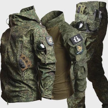Militaire Softshell Combat Set: Ademend Uniform met Capuchon, Verzenden