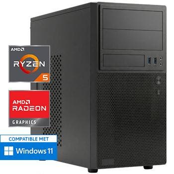 Ryzen 5 5600G - 16GB - 500GB SSD - WiFi - Desktop PC, Nieuw