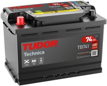 Tudor Technica accu | TB741 | 12V 74Ah, Auto-onderdelen, Ophalen of Verzenden, Nieuw