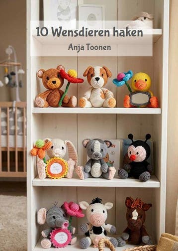 10 Wensdieren Haken - Haakpret Anja Toonen - Digitaal Haak, Ophalen of Verzenden, Nieuw