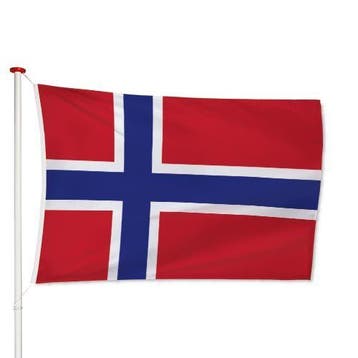 Noorse Vlag 40x60cm, Verzenden, Nieuw