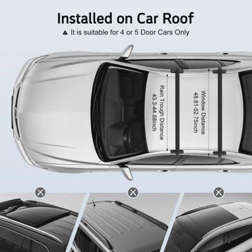 Universele Aluminium Dakdragers met Slot - Set van 2, Verzenden, Nieuw