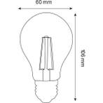 LED Lamp - Filament - E27 Fitting - 6W - 4200K, Huis en Inrichting, Led-lamp, Minder dan 30 watt, Soft of Flame, Nieuw