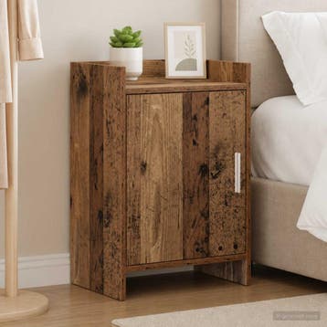vidaXL Nachtkastjes Oud hout 40 x 30 x 60 cm Bewerkt hout, Minder dan 45 cm, Verzenden, Nieuw, 55 tot 70 cm