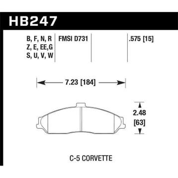 Hawk 04-09 Cadillac XLR / 01-04 Corvette Z06/ 05-06 Pontiac, Ophalen of Verzenden, Nieuw