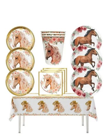51-delige party en decoratie set Sweet Horse, Dieren en Toebehoren, Verzenden, Nieuw, Overige soorten
