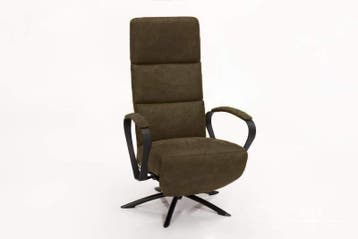 Relaxfauteuil Nieuwdorp - relaxfauteuils - Groen, Nieuw, Stof