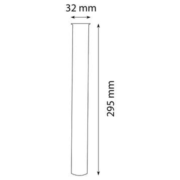 Differnz sifon buis 29,5 cm Ø3,2 cm - chroom, Verzenden, Nieuw