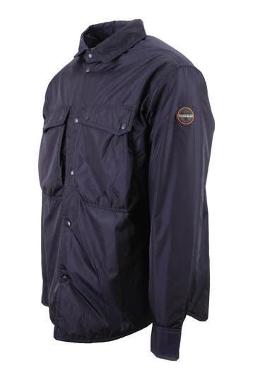 Napapijri Jas in maat M Blauw, Kleding | Heren, Jassen | Winter, Verzenden, Zo goed als nieuw, Blauw, Napapijri