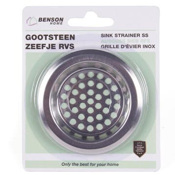 Benson RVS gootsteenzeefje - Ø 7.5 cm - Zilver - Voorkomt.., Ophalen of Verzenden, Nieuw