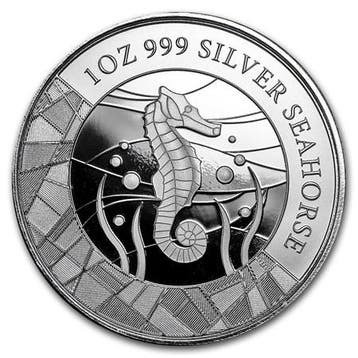 Samoan Seahorse - 1 oz 2018 (30.000 oplage), Verzenden, Losse munt, Zilver