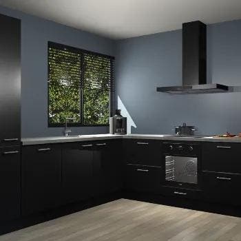 Zwarte keuken Benidorm 50933, Verzenden, Nieuw