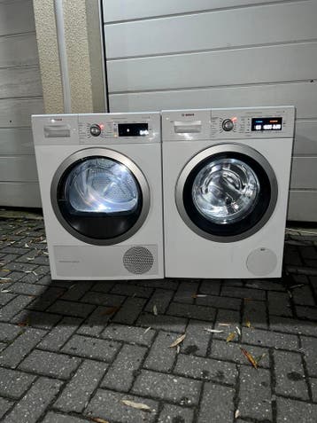TOPSET! BOSCH 9KG IDOS WASMACHINE BOSCH 9KG WARMTEPOMPDROGER, Energieklasse A of zuiniger, Minder dan 85 cm, 8 tot 10 kg, Ophalen of Verzenden