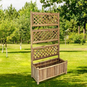 vidaXL Plantenbak verhoogd met rek 70 cm bamboe, Tuin en Terras, Verzenden, Minder dan 60 cm, Nieuw, 60 cm of meer