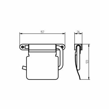 Toiletrolhouder Haceka Ixi met Klep RVS, Ophalen of Verzenden, Nieuw