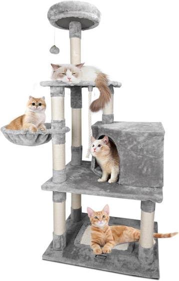 Krabpaal voor katten - 148 cm - Grijs - Nobleza, Verzenden, Zo goed als nieuw