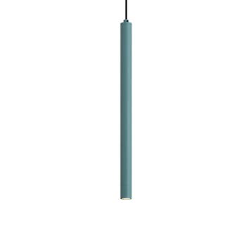 Moderne hanglamp blauw met ingebouwde plafondplaat - Chuba, Verzenden, Nieuw, Modern