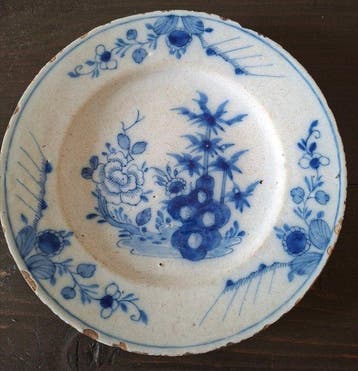 Delft, Plateelbakkerij - onbekend - Bord - bord - Aardewerk