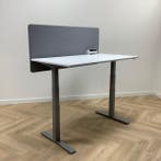 Outlet, zit-sta Kinnarps elektrisch bureau met akoestische, Ophalen of Verzenden, Elektrisch, Nieuw