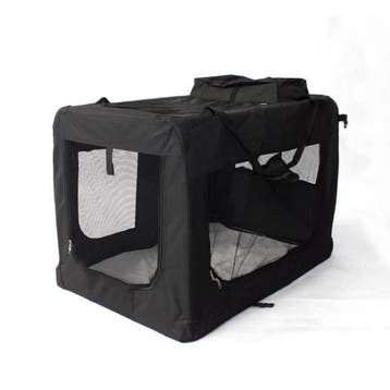 Reisbench XL compleet Zwart 81x58x58cm (Hond), Ophalen of Verzenden, Nieuw