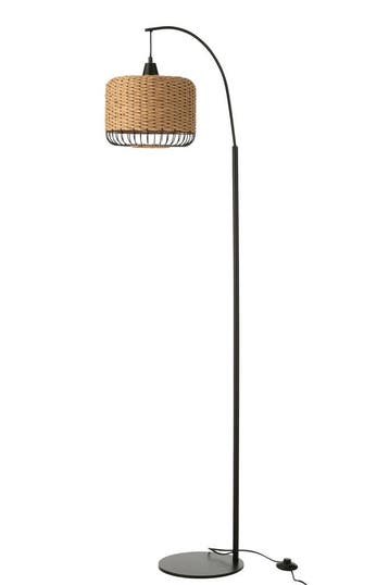 Staande lamp Lantaarn Metaal Natuurlijk, Verzenden, Nieuw