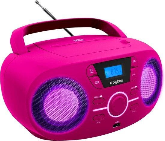 Bigben CD61RSUSB - Draagbare Radio & CD-Speler met USB -, Audio, Tv en Foto, Mp3-spelers | Overige merken, Verzenden