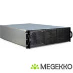 Inter-Tech IPC 3U-30255 Rackkg Zwart, Roestvrijstaalkg, Computers en Software, Computerbehuizingen, Verzenden, Nieuw