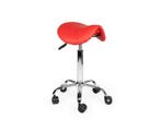 Kapperskruk Rood - Standaard Zithoogte, In hoogte verstelbaar, Nieuw, Kunststof