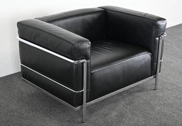 Cassina - Le Corbusier - Stoel - LC3 - Leder, Staal, Chroom