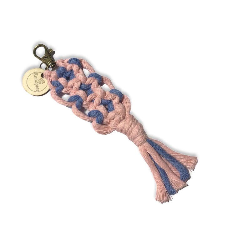 Sleutelhanger Boho - Diverse kleuren - Katoen - Macramé -, Verzamelen, Sleutelhangers, Nieuw, Overige typen, Ophalen of Verzenden