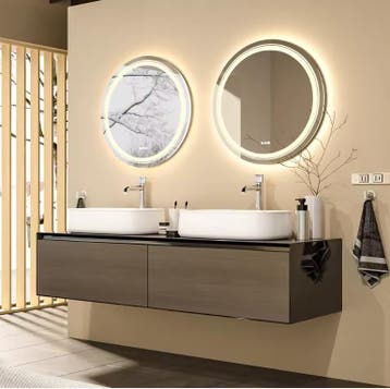 Ronde LED Badkamerspiegel 60 cm – Anti-Fog, Dimbaar en Touch, Verzenden, Nieuw