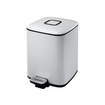 EKO Regent Step Bin 6 ltr - Wit, Verzenden, Nieuw